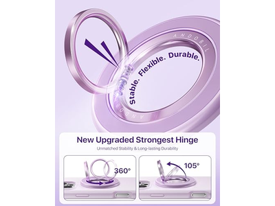 Poignée pour téléphone — Magnetic Phone Grip for MagSafe with Rotatable Two-Sided Magnet Holder