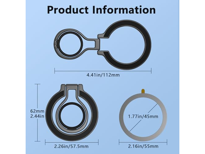 Poignée pour téléphone — Magnetic Phone Grip Holder Stand for Cell Phones and Smartphones