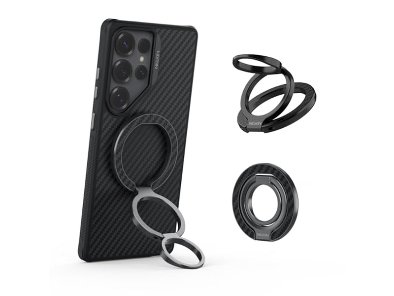 Poignée pour téléphone — Magnetic Phone Grip Ring Stand with Expanding Grip and Adjustable Kick