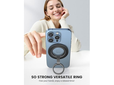 Poignée pour téléphone — Magnetic Phone Grip Stand with 360degree Rotation Ring for MagSafe Accesso