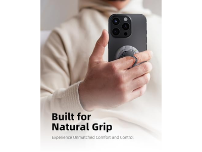 Poignée pour téléphone — Magnetic Phone Grip Stand with Finger Ring Holder and Fidget Design