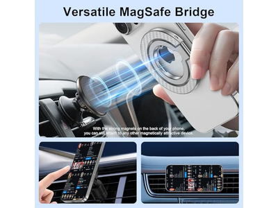 Poignée pour téléphone — Magnetic Phone Grip Stand with Two-Sided Holder and Kickstand