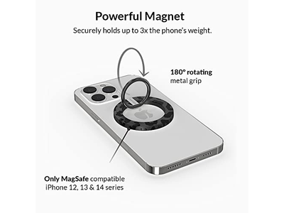 Poignée pour téléphone — Magnetic Phone Grip with Adjustable Stand - Removable Accessories for