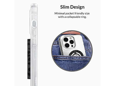 Poignée pour téléphone — Magnetic Phone Grip with Adjustable Stand - Removable Accessories for