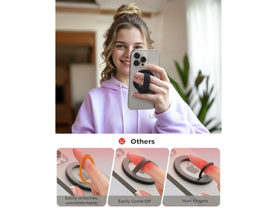 Poignée pour téléphone — Magnetic Phone Grip with MagSafe Strap