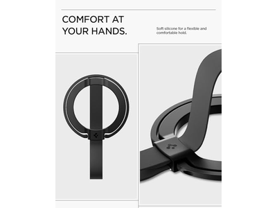 Poignée pour téléphone — Magnetic Phone Holder Grip with Finger Strap Loop for MagSafe and Pixe