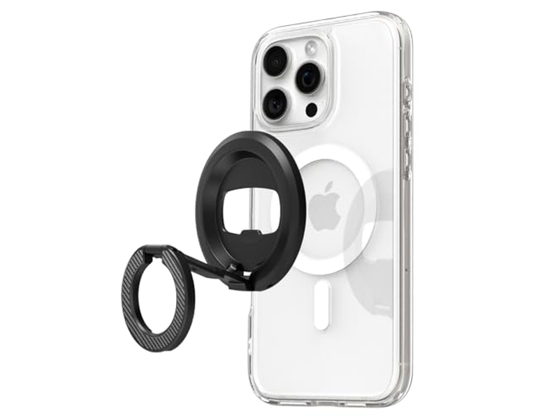 Poignée pour téléphone — Magnetic Phone Holder Grip with Kickstand and Bottle Opener - Black