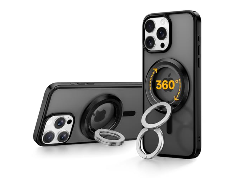 Poignée pour téléphone — Magnetic Phone Holder with 360degree Rotation and Dual-Sided Grip Compatibi