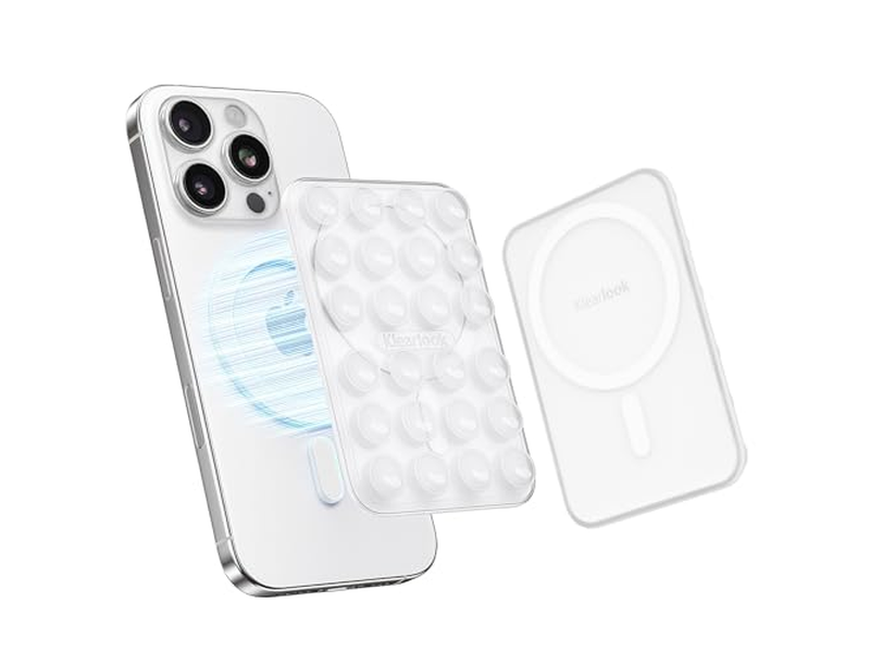 Support pour téléphone — Magnetic Phone Mount for Removable Sticky Grip Holder Transparent