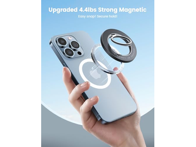 Poignée pour téléphone — Magnetic Phone Ring for MagSafe - Strong Magnet and 360degree Rotation Grip