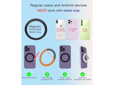 Poignée pour téléphone — Magnetic Phone Ring Grip for magsafe