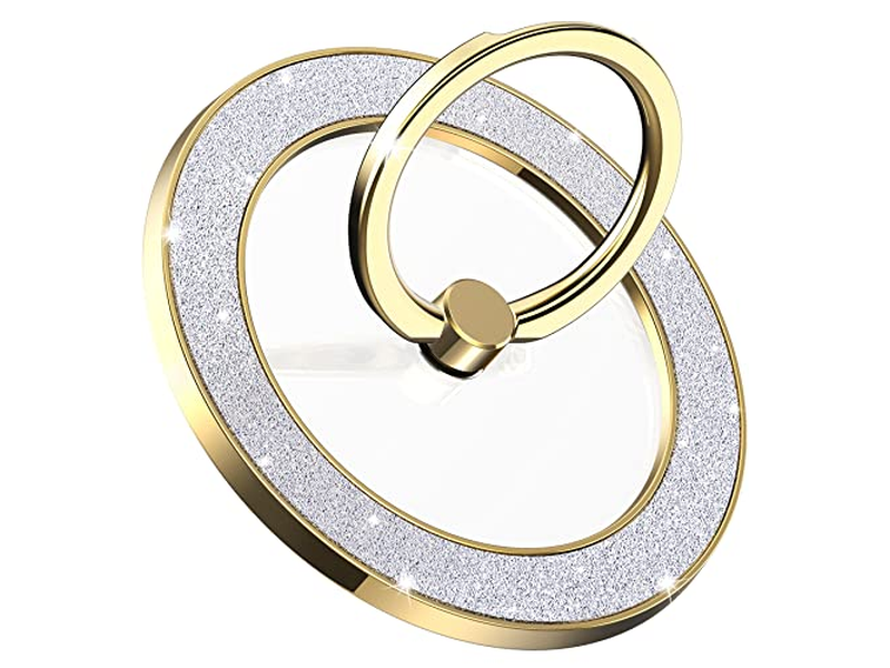 Poignée pour téléphone — Magnetic Phone Ring Holder and Grip Compatible with Wireless Charging