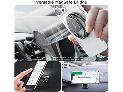 Poignée pour téléphone — Magnetic Phone Ring Holder and Stand for Gym Compatible with Car Moun