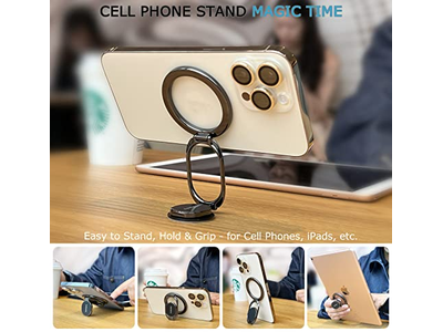 Poignée pour téléphone — Magnetic Phone Ring Holder and Stand for Gym Compatible with Car Moun