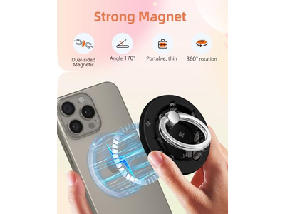 Poignée pour téléphone — Magnetic Phone Ring Holder Compatible with MagSafe