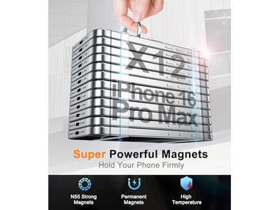 Poignée pour téléphone — Magnetic Phone Ring Holder for Cell Phones Two-Sided Stand Silver