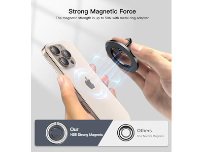 Poignée pour téléphone — Magnetic Phone Ring Holder for Mag-Safe 360 Freely Rotation