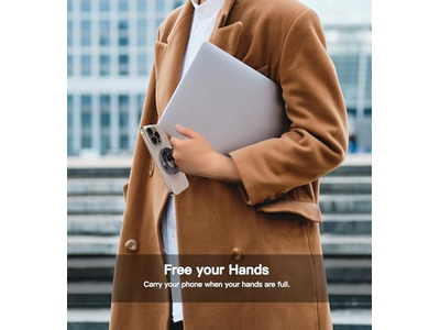 Poignée pour téléphone — Magnetic Phone Ring Holder for Mag-Safe 360 Freely Rotation