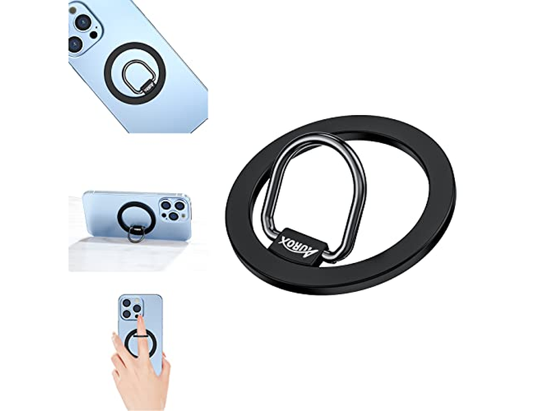 Poignée pour téléphone — Magnetic Phone Ring Holder for MagSafe Adjustable Grip Stand Removab