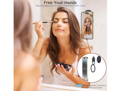 Poignée pour téléphone — Magnetic Phone Ring Holder with Adjustable Finger Grip for Smartphones