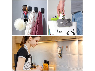 Poignée pour téléphone — Magnetic Phone Ring Holder with Grip and Kickstand Compatible with Mag