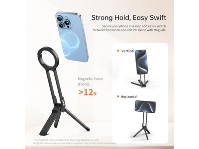 Support pour téléphone — Magnetic Phone Tripod Stand for iPhone