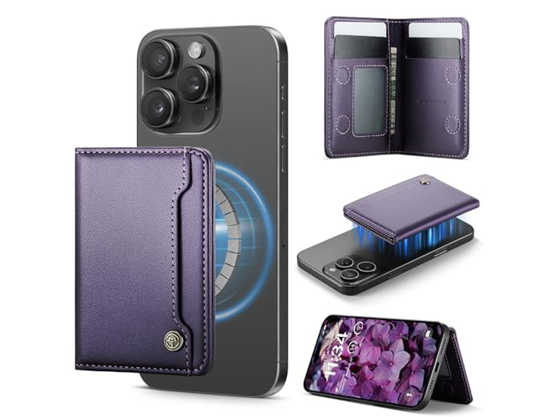 Portefeuille — Magnetic RFID Blocking Card Holder Compatible with MagSafe Phones Pur