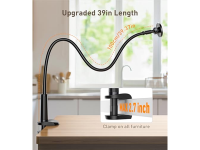 Support pour téléphone — Magnetic Stand Tabletop Clamp 360 Rotation Adjustable