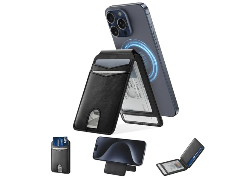 Portefeuille — Magnetic Wallet and Card Holder Compatible with Magsafe for iPhone - B