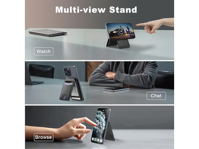 Portefeuille — Magnetic Wallet and Card Holder Compatible with Magsafe for iPhone - B