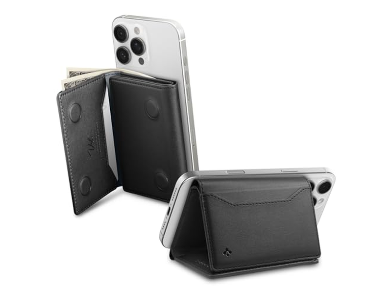 Portefeuille — Magnetic Wallet Card Holder Cash Trifold Wallet Stand for MagSafe