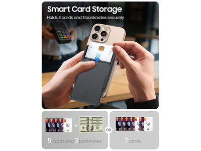 Portefeuille — Magnetic Wallet Card Holder Holds 6-7 Cards RFID Blocking Ultra-Sli