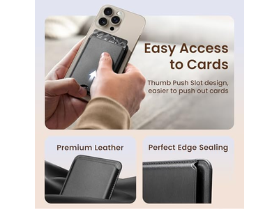Portefeuille — Magnetic Wallet for iPhone Series and MagSafe Cases - RFID Blocking Card