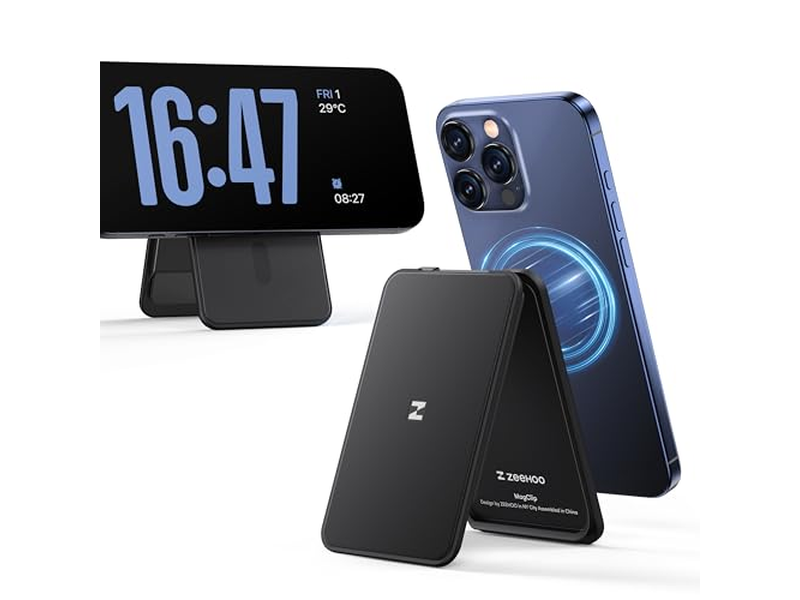 Portefeuille — Magnetic Wallet for iPhone with Adjustable Stand and Card Holder