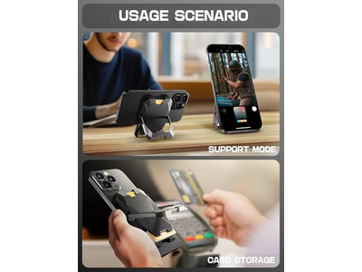 Portefeuille — Magnetic Wallet Stand for iPhone with RFID Blocking and Card Holder