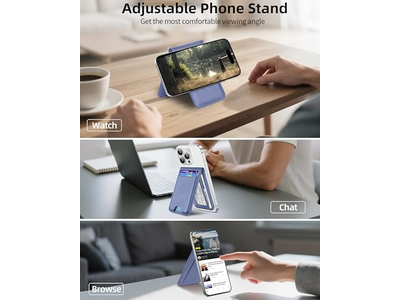 Portefeuille — Magnetic Wallet Stand with Adjustable Stand ID Window RFID Blocking