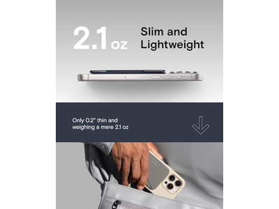 Portefeuille — Magnetic Wallet Stand with Angle Adjustment and MagSafe Compatibility