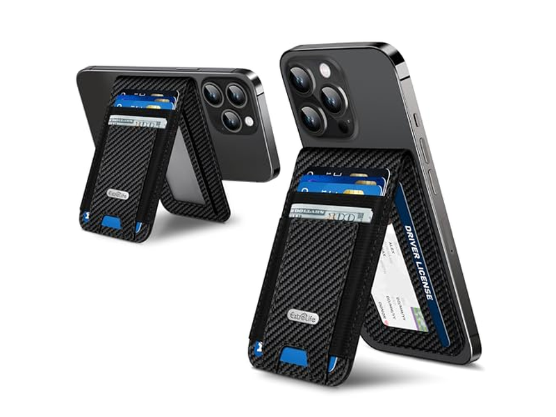 Portefeuille — Magnetic Wallet Stand with ID Window and 4 Card Slots RFID Blocking