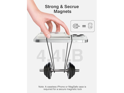 Portefeuille — Magnetic Wallet with Adjustable Phone Stand RFID Blocking Fits 6 Car