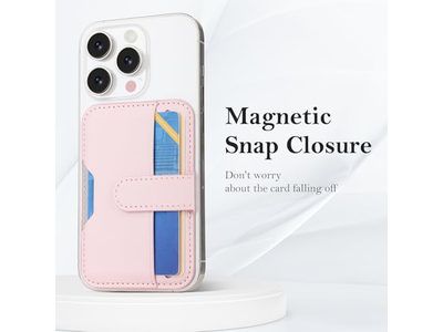 Portefeuille — Magnetic Wallet with Card Holder for Magsafe Compatible Phones - Pink