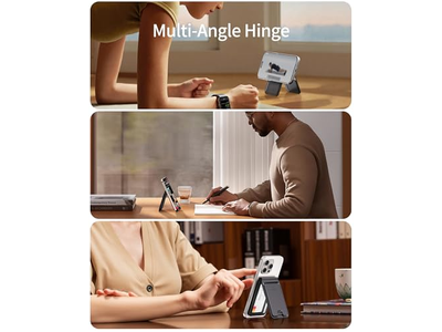 Portefeuille — Magnetic Wallet with RFID Blocking 5 Card Holder and Adjustable Stand