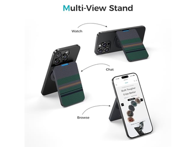 Portefeuille — Magnetic Wallet with Stand Minimalist Card Holder for iPhone RFID Bl