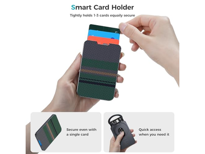 Portefeuille — Magnetic Wallet with Stand Minimalist Card Holder for iPhone RFID Bl