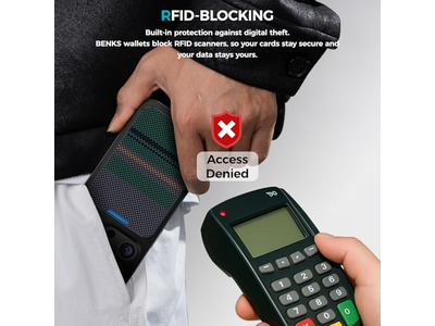 Portefeuille — Magnetic Wallet with Stand Minimalist Card Holder for iPhone RFID Bl