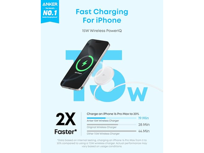 Chargeur — Magnetic Wireless Charger, Qi2 Certified 15W
