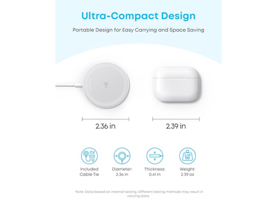 Chargeur — Magnetic Wireless Charger, Qi2 Certified 15W