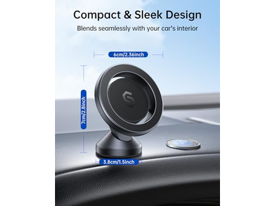 Support pour téléphone — MagSafe Car Mount 360 Rotation Magnetic Phone Holder