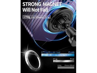 Chargeur — MagSafe Car Mount Charger 3 in 1 Wireless Car Charger