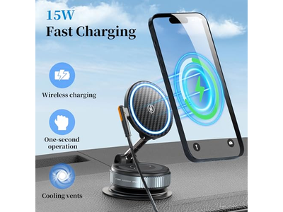 Chargeur — MagSafe Car Mount with Wireless Charger