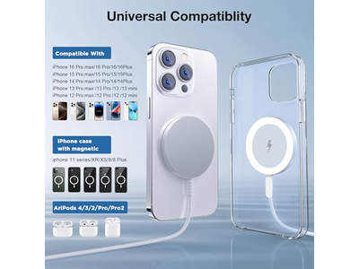 Chargeur — MagSafe Charger Magnetic Wireless Charging Pad